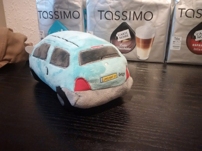 Illustration for article titled My plushie Twingo arrived this morning.